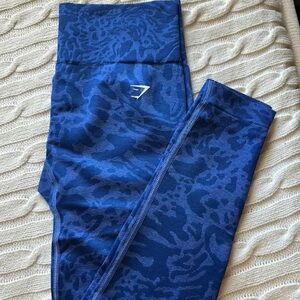 Gymshark Blue Patterned Leggings